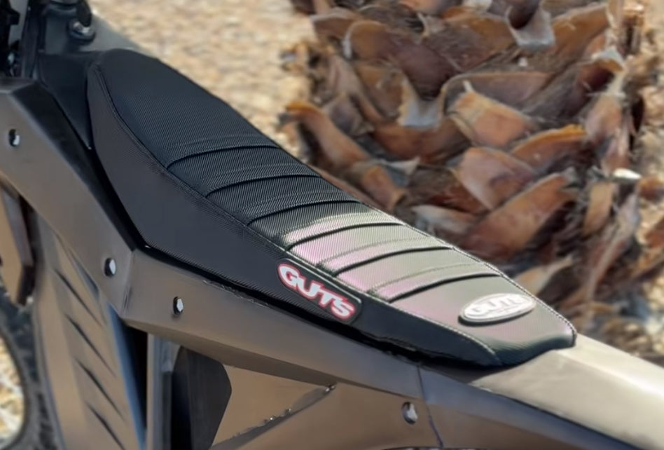 all black guts rib seat cover for all emotos