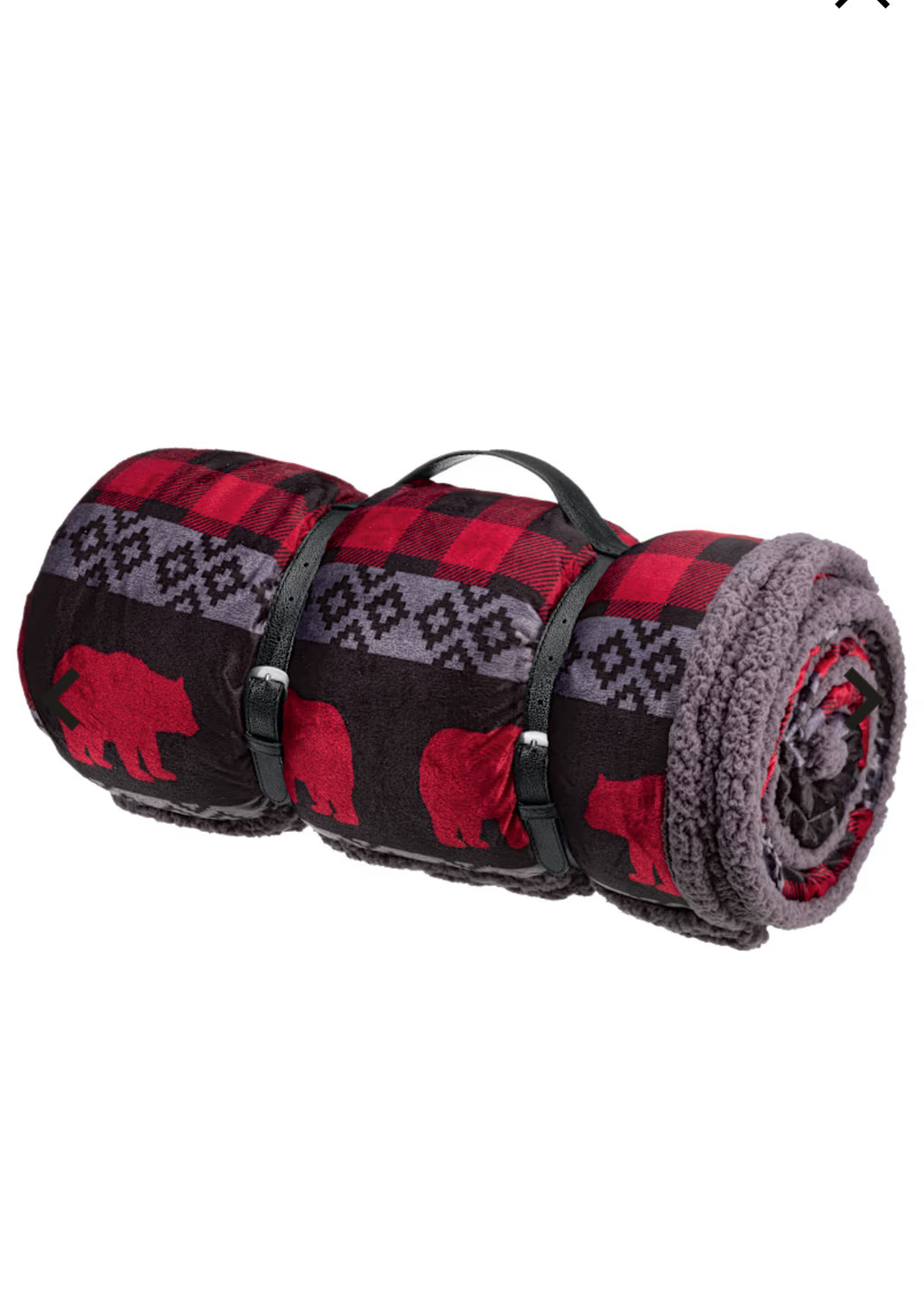 giant moose plaid blanket