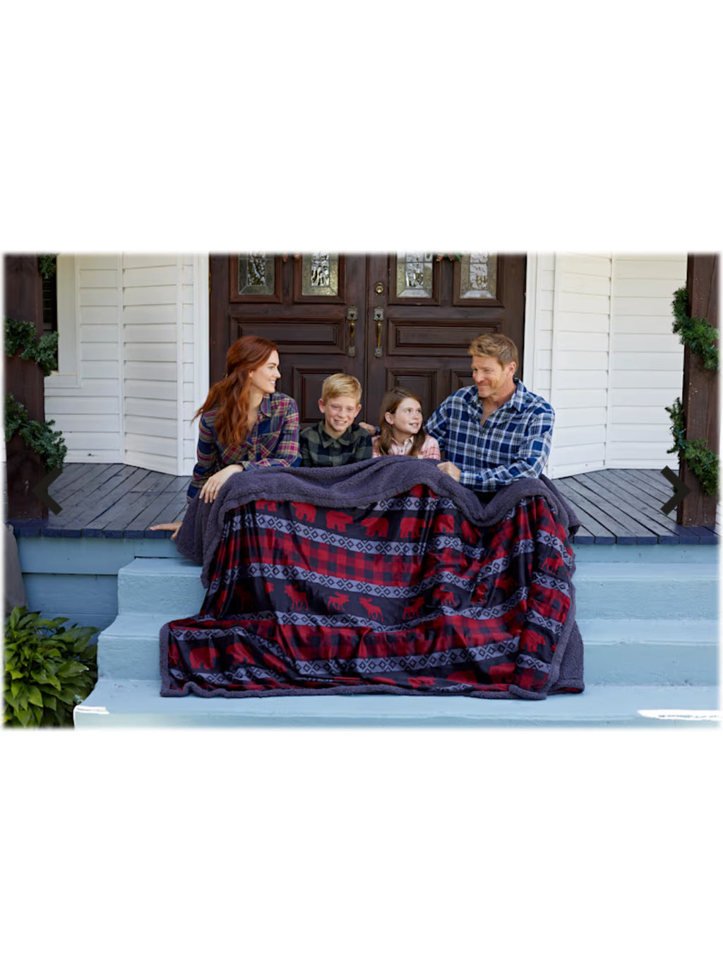 giant moose plaid blanket