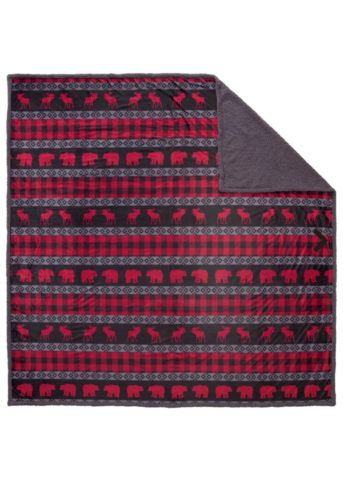giant moose plaid blanket